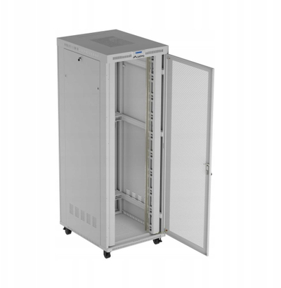 Kabinet rack Lanberg FF01, 47U, 800 x 1000 mm, me derë me xham