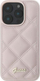 Kapak telefoni Guess GUHCP16SPSQSQSP, iPhone 16 6.1", Quilted Metal Logo, rozë