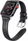 Rrip për orë të mençur 4wrist Apple Watch - 42/44/45/49 mm, i zi