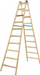 Дрвена скала Wooden Ladder Bracket Premium 2x10, 299cm, стандард EN 131, боја дрво