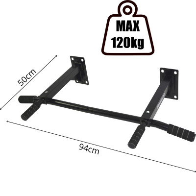 Shirit tërheqës muri Enero Fit Wall Bar 1017082, gjerësi 94 cm, mban der’ në 120 kg, i zi