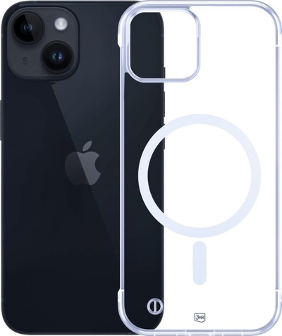 Mbrojtëse telefoni 3MK Just20g MagCase për iPhone 14 Plus, polikarbonat, MagSafe, transparente
