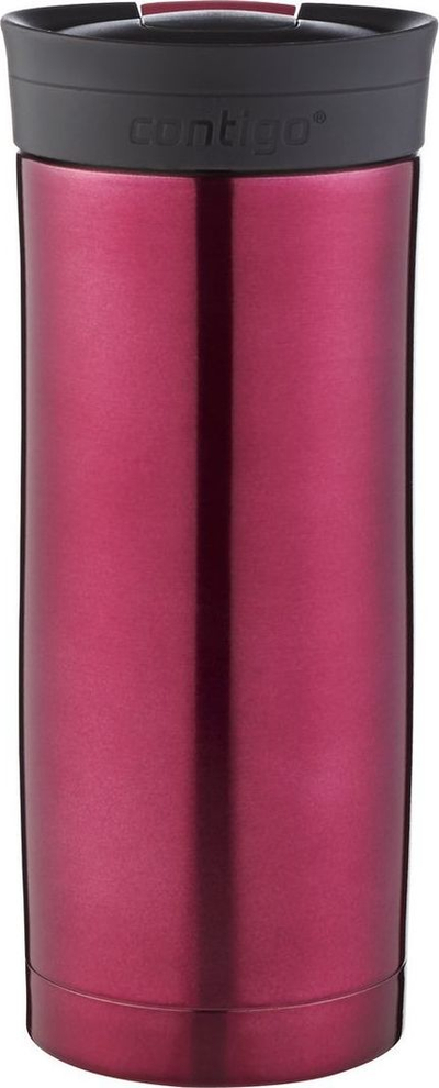 Термос за патување Contigo Huron, 470ml, SnapSeal, металик розова