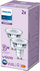 Llambë LED Philips GU10 3.5W, 275lm 4000K, xham transparent, set 2 copë