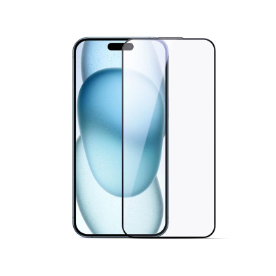 Xham mbrojtës Joyroom JR-MLG0286, 0.33mm, për iPhone 15 Plus dhe 16 Plus, me kornizë të zezë