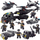 Set lodrash blloqe LEANToys Police S.W.A.T 6‑in‑1, 343 copë, me figurina, i zi