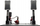 Set pedalesh Simagic P2000, 2 pedale, load cell 200 kg, gri metalike