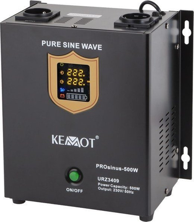 Inverter Kemot PROsinus 500W, 12V hyrje, 230V dalje, ngjyrë e zezë