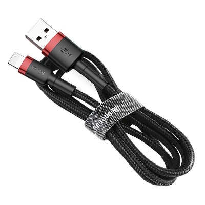 Kabllo USB në Lightning Baseus, 2 m, 1.5A, e kuqe