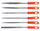 Set limash për metal Top Tools, 6 x 140 mm, 6 copë