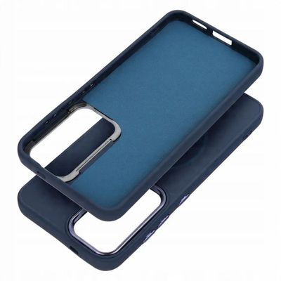 Kapak telefoni FRAME MAG COVER për Samsung Galaxy S25 Plus, me MagSafe, plastik, blu e errët
