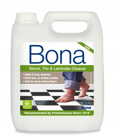 Solucion pastrimi dyshemeje Bona Stone Tile Laminate Cleaner, 4L, për qeramikë, laminat edhe vinyl, i tejdukshëm