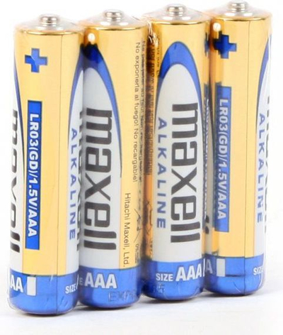 Maxell AAA/R03 Алкални Батерии, 4 Пакет