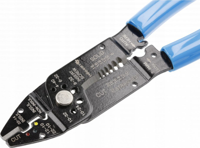 Presa krimpimi Hogert Technik HT1P220, 215mm, 0.5–6mm², blu