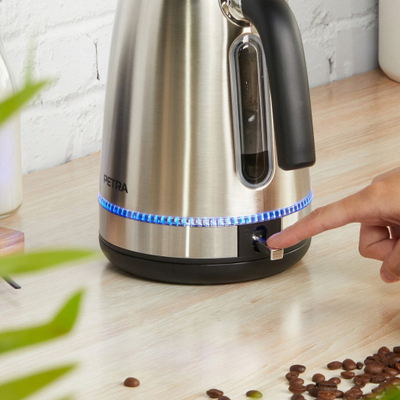 Çajnik elektrik Petra Lumie Wireless Steel Kettle, 1.7L, 3000W, inox