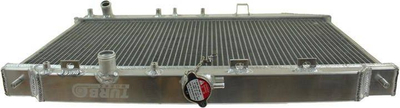 Radiator sportiv TurboWorks Racing Honda Civic 1988-1991, bërthamë 40 mm, alumini, argjendtë