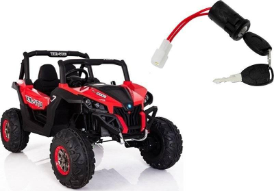 Çelës ndezësi për makinë elektrike XMX 603, set me 2 çelësa, lidhje standard, i zi