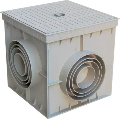 Kuti matëse tokëzuese Km Grom Small, PVC, për sistem rrufeje, gri