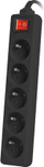 Shirit elektrik Lanberg PS1, 5 prize, kabllo 1.5 m, i zi