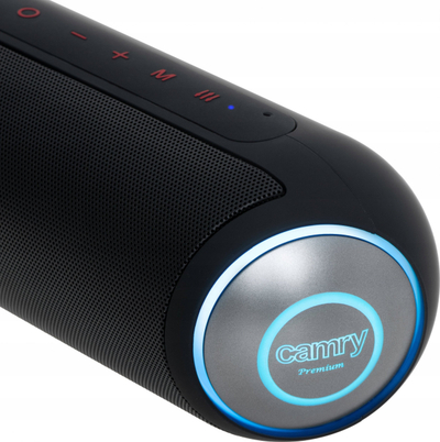 Bokës portative CR 1901, 60W, Bluetooth, rezistente ndaj ujit, e zezë