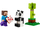 Set LEGO Minecraft Steve and Baby Panda 30672, 35 copë, multikolor