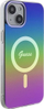 Обвивка за телефон Guess IML Iridescent MagSafe, за iPhone 15 Plus, проѕирна со бои