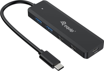 Hub USB Equip 128964, 4 porta, USB 3.2 Gen 1, gri