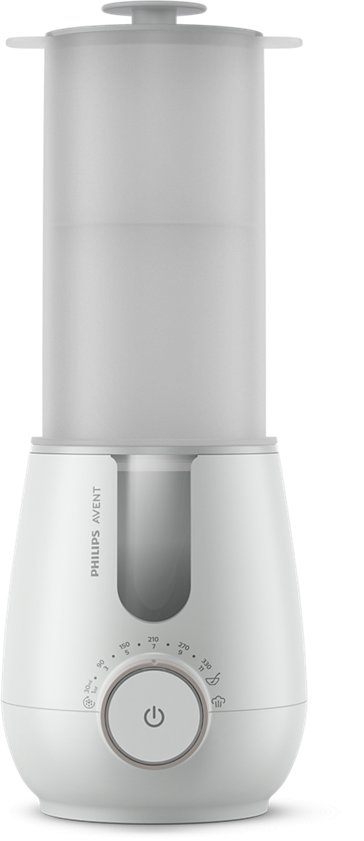 Грејач и стерилизатор за шишиња Philips Avent Premium 2 во 1, електричен, компактен, бел