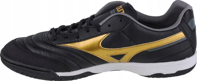 Këpucë futsalli Mizuno Morelia Sala Classic In M Q1GA230250, ZeroGlide, taban gomë, të zeza me të arta