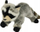 Loder pelushi Dubi Raccoon, 28cm, me shirit ngjitës, ngjyra MIX
