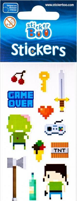 Ngjitësa Stickerboo Pixel PBH, set dekorativ, shumëngjyrëshe