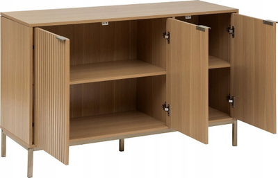Kredencë 5five Simply Smart Tasso, 3 dyer, 120x40x76 cm, ngjyrë lis