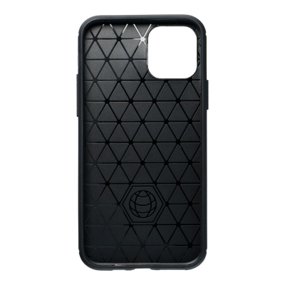 Kapak telefoni Oppo A52 Carbon, silikon i butë, anti-goditje, i zi