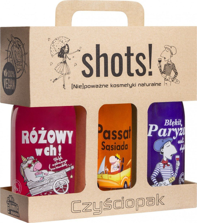Xhel dushi Shots Cleaner Pack, set 3 copë, 3 x 500ml, shumëngjyrësh