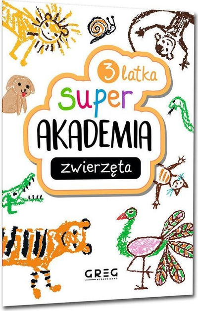 Libër edukativ Super Academy Animals, për fëmijë 3 vjeç