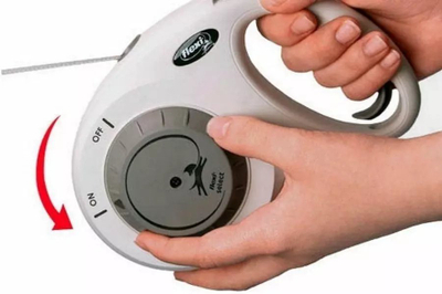 Litar automat për qen Flexi Select, 7m, për qen deri 25 kg, ngjyrë gri e errët me të zezë