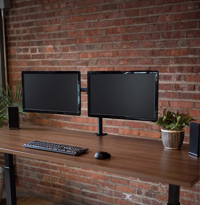 Mbajtëse tavoline për monitorë Montis Everest MT015, për 2 monitorë 13"-27", VESA 75x75 100x100, e zezë