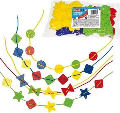 Креативен сет Quercetti 2810 Small Shapes, 144 парчиња, 6 форми, шарен