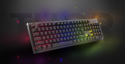 Tastierë lojrash Genesis THOR 303, Outemu Red, RGB LED, US, e zezë