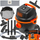 Правосмукалка електрична Holzmann BXVC15PE, 15L, црна/портокалова
