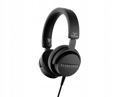 Професионални слушалки Beyerdynamic DJ 300 PRO X, 2 во 1, со заменлив кабел, црни