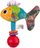 Држачка играчка со звук за бебиња Rattle Little Fish, со вртен звук, повеќетекстурна, повеќебојна