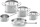 Set tenxheresh Fissler Original Profi Collection, 8 pjesë, çelik inox