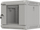 Kabinet rack për mur 10" 4U, 30x30x28.1cm, derë xhami, gri