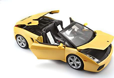 Макета автомобил Bburago Lamborghini Gallardo Spyder 12016, размер 1:18, метален, жолт