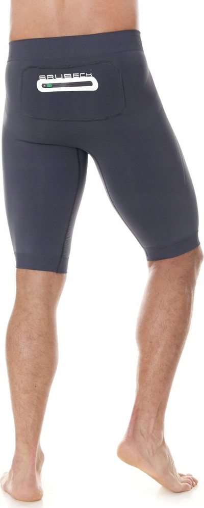 Pantallona të shkurtra sportive Brubeck Running Force, leggings, masa S, të zeza