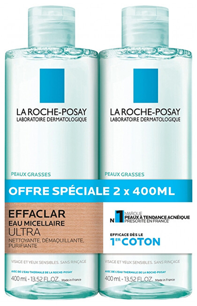 Set La Roche Posay Effaclar Micellar Water, 2 x 400 ml