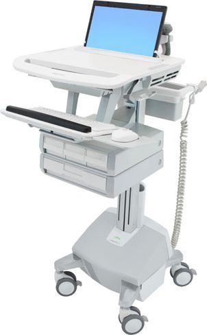 Karrocë mjekësore Ergotron Cart SV44-1142-2, me 4 sirtarë, me rrota, gri
