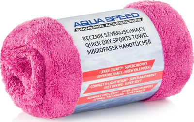 Peshqir plazhi Aqua-Speed Dry Coral, mikrofibër, 50 x 100 cm, rozë