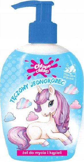 Гел за туширање пенлив Chlap Chlap Chlap Rainbow Unicorn Milk, 236 ml